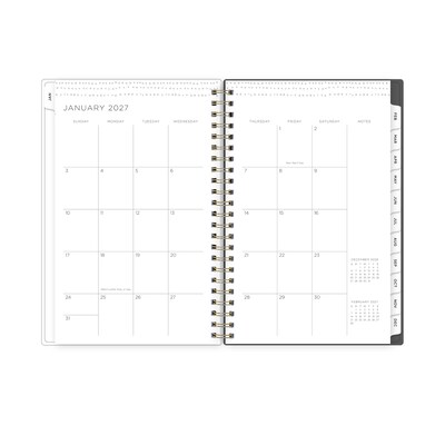 2027 Blue Sky Kelly Ventura Midnight Garden 5" x 8" Calendar Year Weekly & Monthly Standard Planner, Plastic Cover