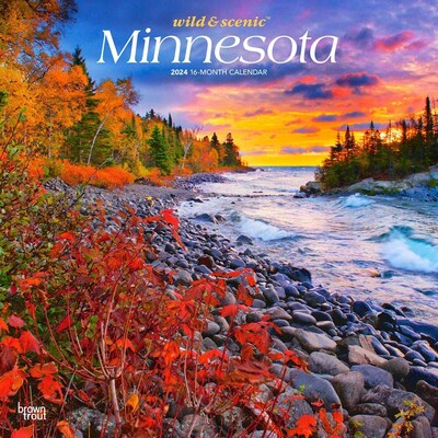 2024 BrownTrout Minnesota Wild & Scenic 12 x 24 Monthly Wall Calendar (9781975463991)