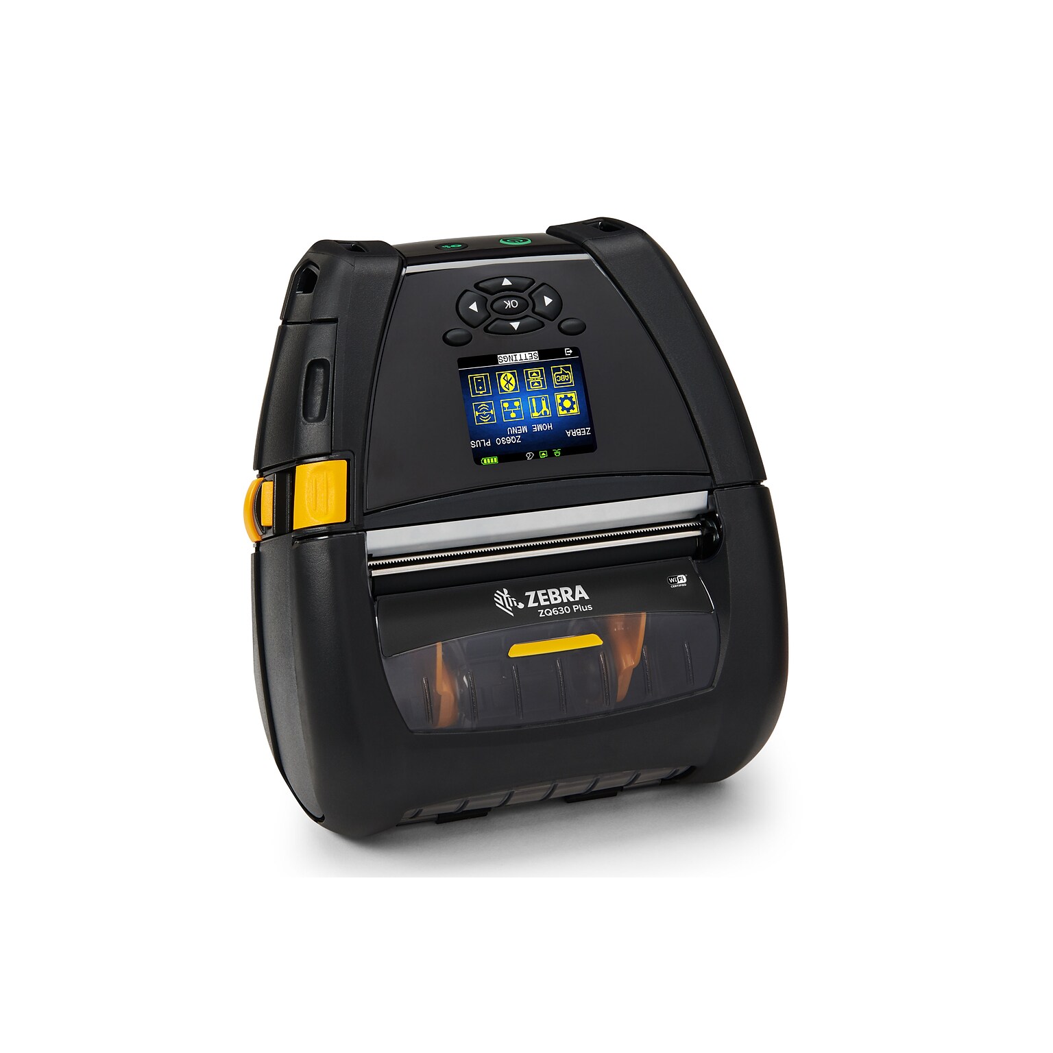 Zebra ZQ63-AUXA004-00 ZQ600 Plus Direct Thermal Label/Receipt Printer, Wireless, Black