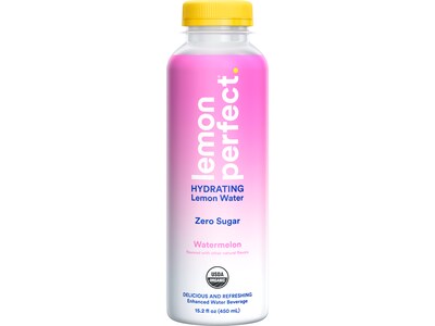 Lemon Perfect Flavored Hydrating Water, 15.2 fl. oz., 12 Bottles/Case (11051)