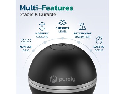 Purely BL2 Portable Magnetic Ball Laptop Stand Cooling Pad (PLSBL2)