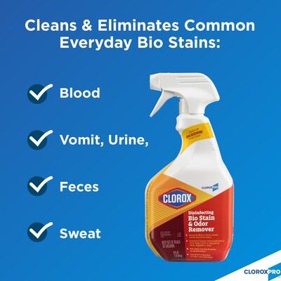 Clorox CloroxPro Disinfecting Bio Stain & Odor Remover Pull Top, 32 oz. (31911)