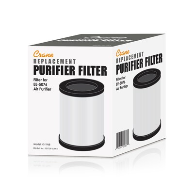 Crane HS-1968 HEPA Air Purifier Filter, 6.3" x 5.1"