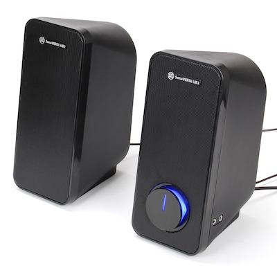GoGroove SonaVERSE UB2 Computer Speaker System, Black (GGSVUB2100BOWS)