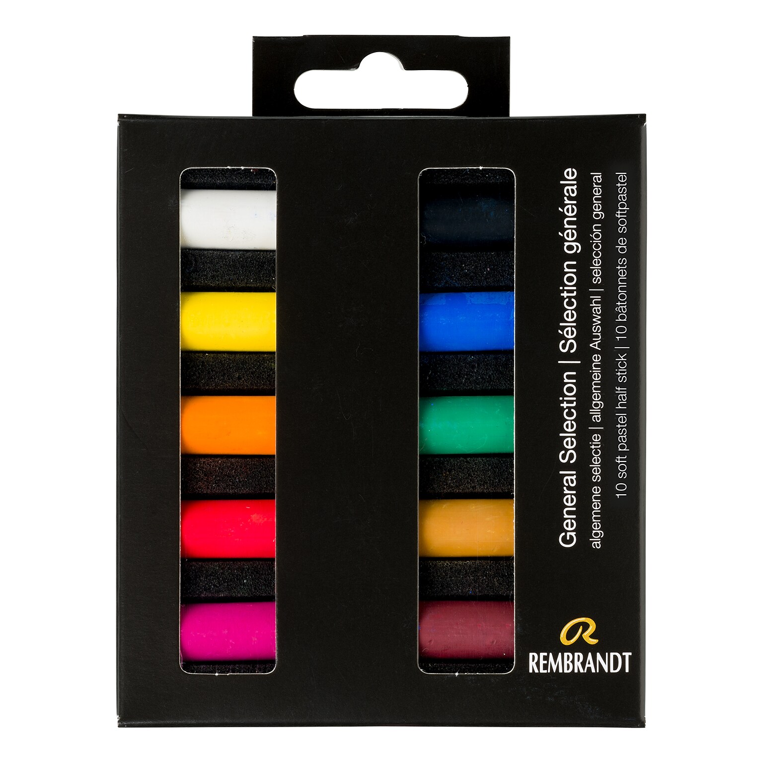 Rembrandt Soft Pastel Micro Sets, Assorted Colors, 10/Set (RBX31821000)