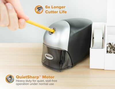 Bostitch QuietSharp Executive Electric Pencil Sharpener, Black (EPS8HD-BLK)