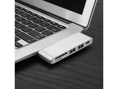 OTM Essentials Basics 3-Port USB-C Hub, White (OB-AIAN)
