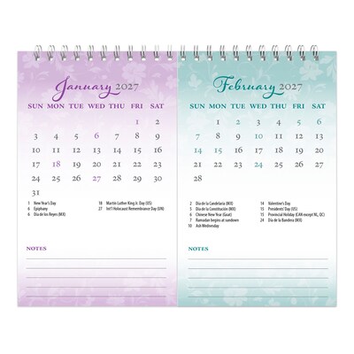 2027 BrownTrout Tuscan Delight 7.5" x 6" Monthly Wall Calendar, Assorted Colors (9798330709359)
