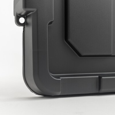Iris 78 Quart Heavy Duty Store-It-All Plastic Latching Storage Tote,  Black (500216)