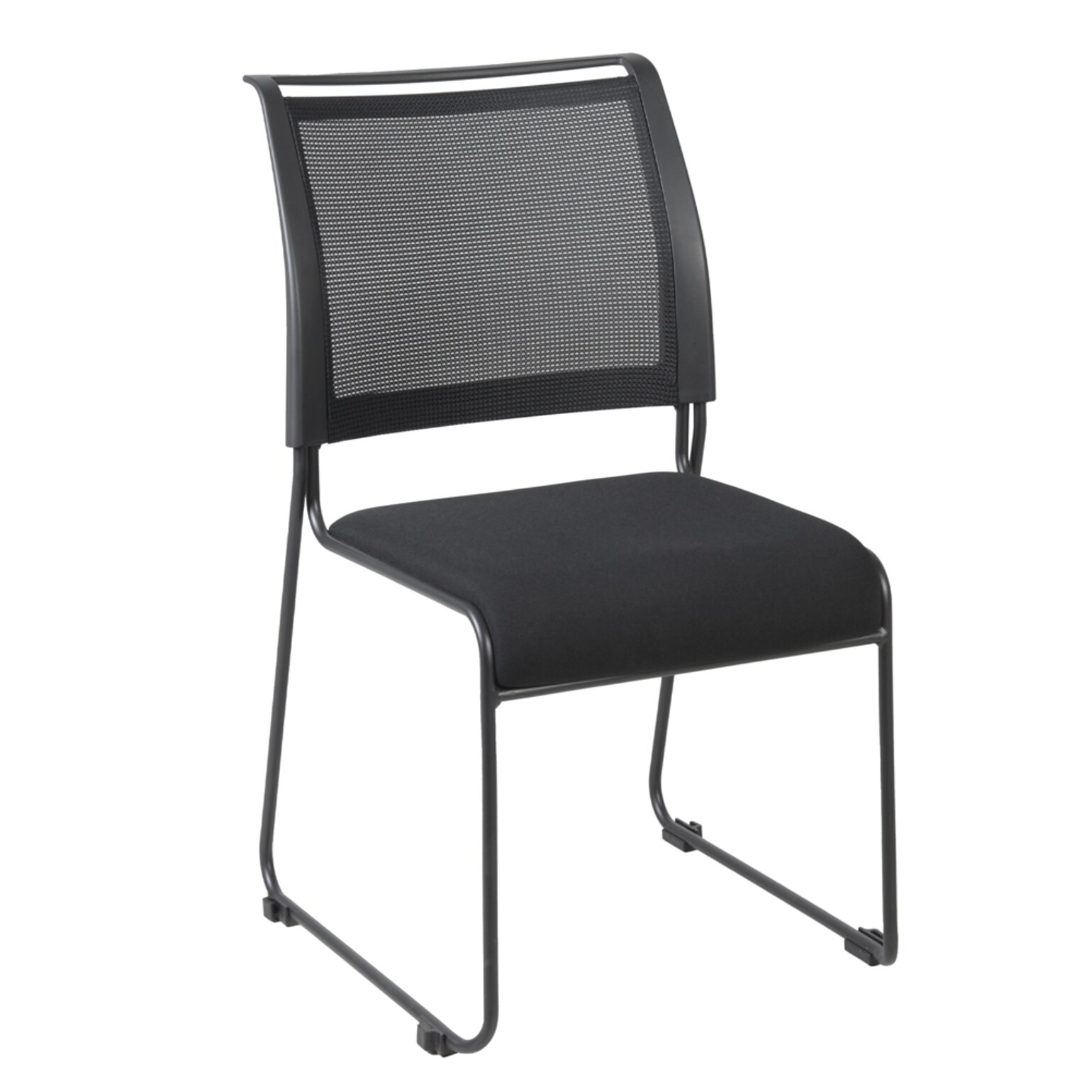Regency Maxx Mesh Stacking Office Chair, Fabric Seat, Black, 6/Pack (4300BK6PK)