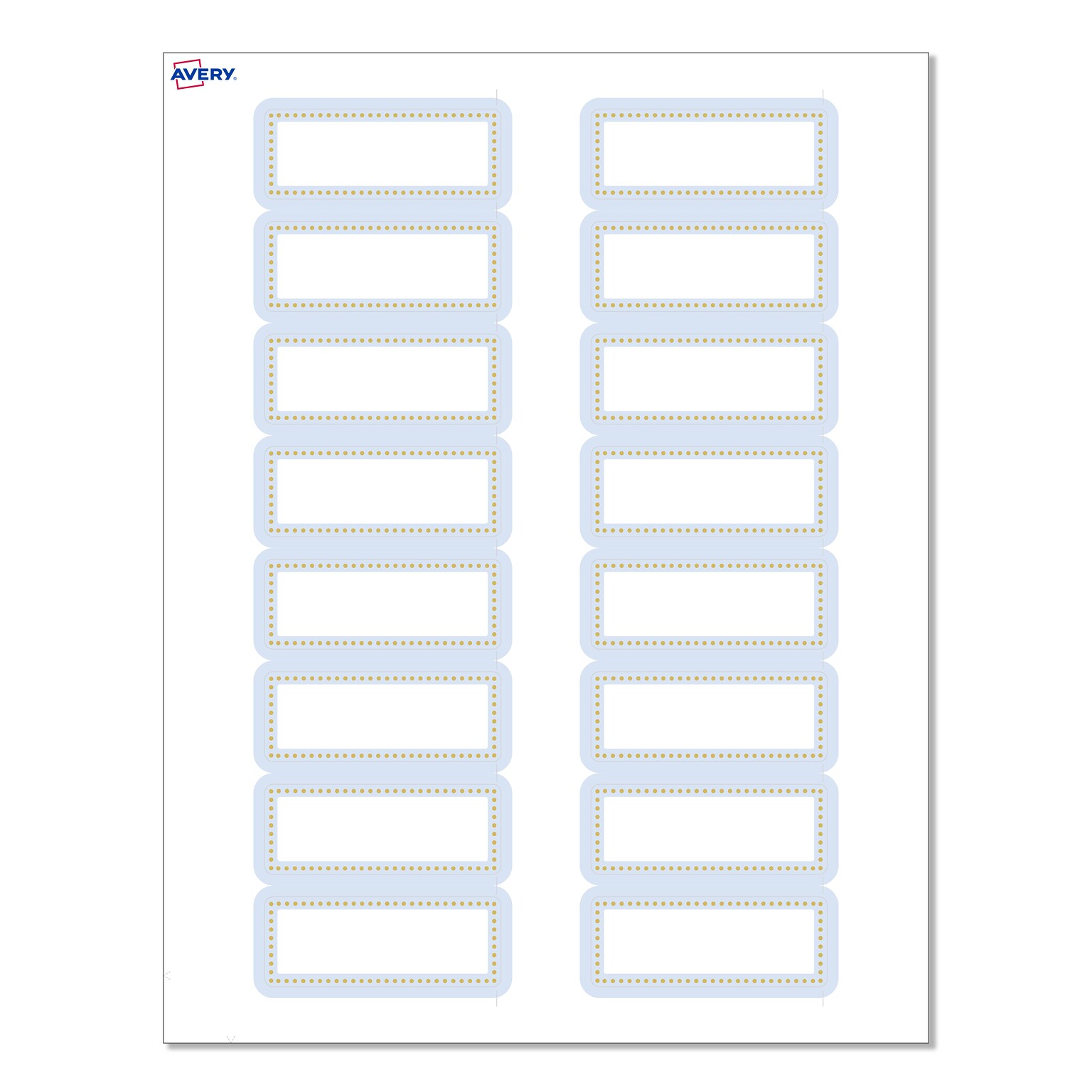 Avery Laser/Inkjet Rectangle Multipurpose Labels, 1 x 2-5/8, White, 160/Pack (S00D2E)