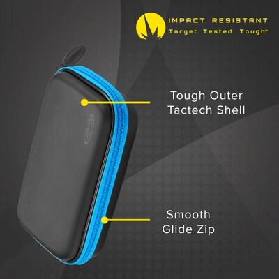 Casemaster Sentinel Dart Case with Blue Zipper (36-0602-03)