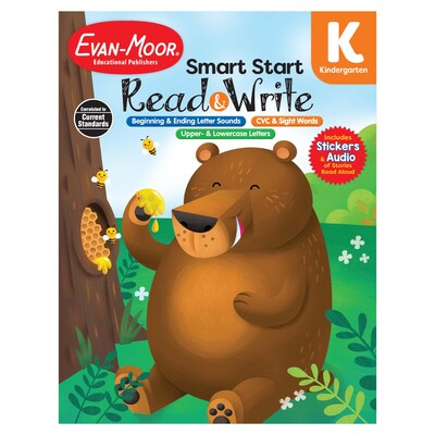 Evan-Moor Smart Start Acvitity Book Basic Skills Bundle, Grade K Workbook, 3 Books/Set (EMC6272)