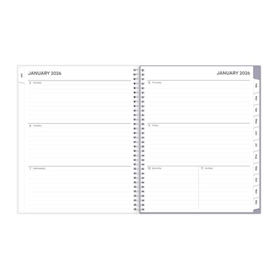 2026 Blue Sky Laila 8.5" x 11" Weekly & Monthly Planner, Plastic Cover (137273-26)