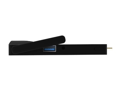 Azulle Access4 Pro Fanless Mini PC Stick with Keyboard & Webcam, Intel Celeron, 4GB Memory, 64GB eMM
