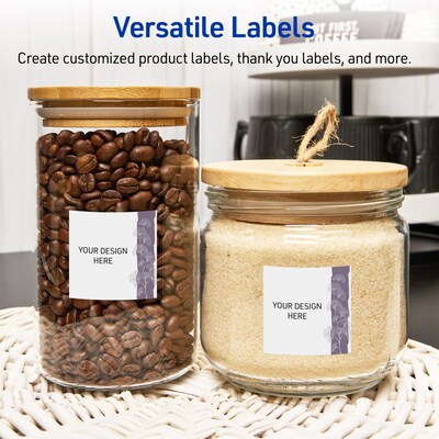 Avery Laser/Inkjet Square Multipurpose Labels, 2" x 2", White, 120/Pack (S00F4M)