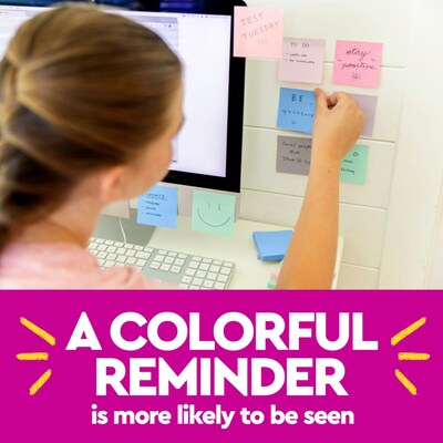 Post-it Recycled Super Sticky Pop-up Notes, 3" x 3", Wanderlust Pastels Collection, 70 Sheets/Pad, 18 Pads/Pack (R330-18SSNRPCP)