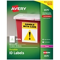 Avery Durable Laser Identification Labels, 8 1/2 x 11, White, 1 Label/Sheet, 50 Sheets/Pack (6575)