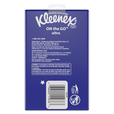 Kleenex Facial Tissue, 3-ply, 10 Tissues/Box, 3 Boxes/Pack (11976)