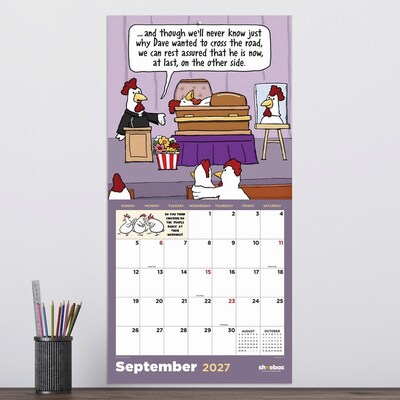 2027 TF Publishing Shoebox 12" x 12" Monthly Wall Calendar, Multicolored (27-1111)
