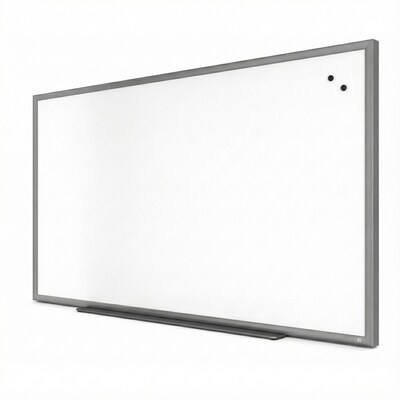 TRU RED™ Magnetic Porcelain Dry Erase Board, Gunmetal Frame, 8 x 4 (TR61188)