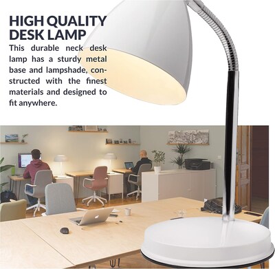 Newhouse Lighting Oxford LED Desk Lamp, 13", White (NHDK-OX-WH)