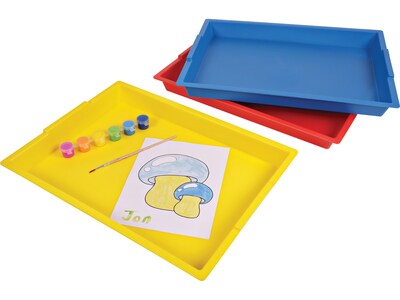 Deflect-O Little Artist Polypropylene Paint Tray, 1.83" x 16.04" x 12.07", Blue (39507BLU)