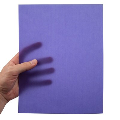 JAM Paper 8.5" x 11" Color Copy Paper, 30 lbs. Primary Blue/Purple, 100 Sheets/Ream (301775)
