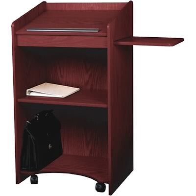 Oklahoma Sound Aristocrat Floor Podium/AV Stand;  Mahogany