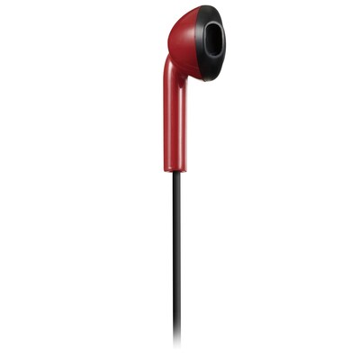 JVC Retro Earbuds with Microphone, Red (HAF19MRB)