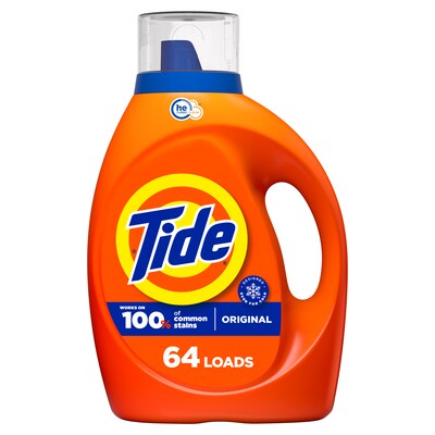 Tide HE Liquid Laundry Detergent, Original Scent, 84 fl. oz., 64 Loads (12110)