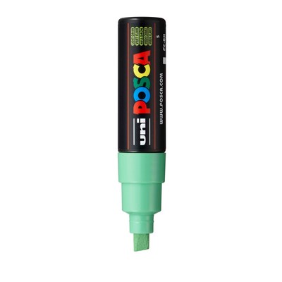 POSCA PC-8K Water Based Paint Marker, Broad Chisel Tip, Light Green, 2/Pack (UBCPC8KLGREEN-2)