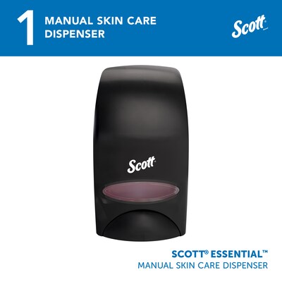 Scott Essential Wall Mounted Hand Soap/Hand Sanitizer Dispenser, Black (KCC 92145)