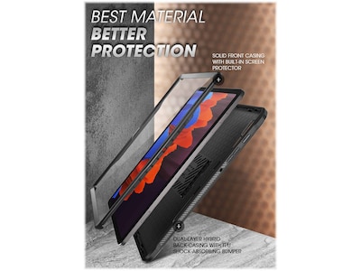 SUPCASE Unicorn Beetle Pro Polycarbonate 14.6" Rugged Case for Samsung Galaxy Tab S8 Ultra, Black (843439117587)