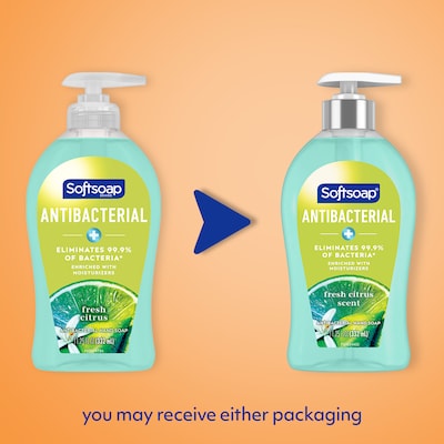 Softsoap Antibacterial Liquid Hand Soap, Fresh Citrus Scent, 6/Carton (US03563ACT)