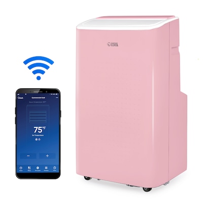 Commercial Cool 115-Volt 9,000 BTU (6,350 BTU DOE) Portable Air Conditioner with Remote, WiFi Enabled, Pink (CCP6JP)
