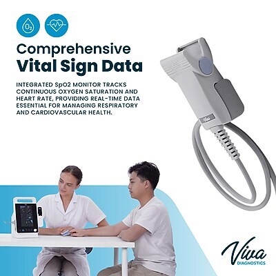 Viva Comfort Health Monitoring Device Omni Spot Vital Sign Monitor with Thermometer, White (ADI913-M-1-MK)