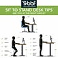 Bush Business Furniture Move 60 Series 27''-47'' Adjustable Standing Desk, White (M6S6030WHBK)