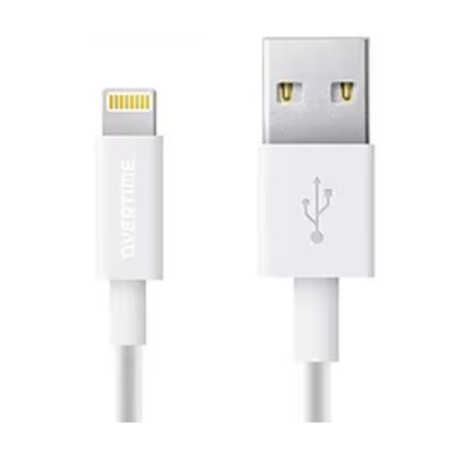 Overtime Lightning USB Cable for iPhone/iPad/iPod Touch, White (DCMFI01-8PINWH)