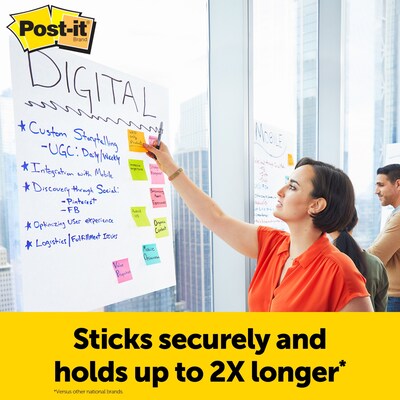 Post-it Super Sticky Wall Easel Pad, 20" x 23", 20 Sheets/Pad, 2 Pads/Pack (566)