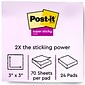 Post-it Super Sticky Notes, 3 x 3, Playful Primaries Collection, 70 Sheets/Pad, 24 Pads/Pack (654-