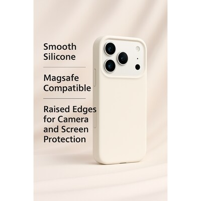 SaharaCase Venture Series MagSafe Compatible Phone Case for iPhone 17 Pro, Shock Absorbing, Sand Beige (CP00973)