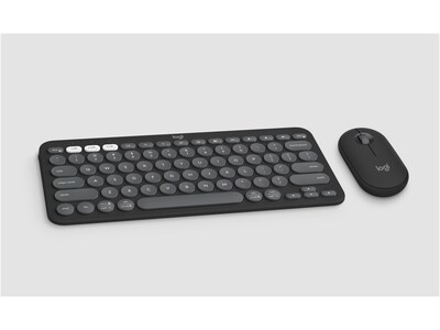 Logitech Pebble 2 Combo Wireless Keyboard and Optical Mouse Combo, Tonal Graphite (920-012061)