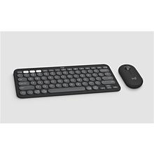 Logitech Pebble 2 Combo Wireless Keyboard and Optical Mouse Combo, Tonal Graphite (920-012061)