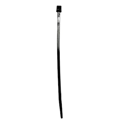 ProBrand 4 Heat-Stabilized UV-Resistant Nylon 6/6 Cable Ties w/18-lbs. Tensile Strength, Black, 1,0