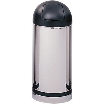 Safco® Reflections Push Top Dome Receptacle
