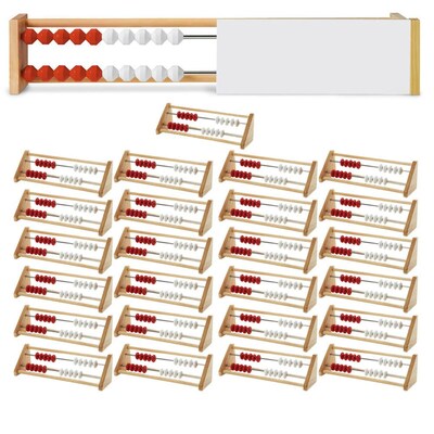 hand2mind Rekenrek 20-Bead Wooden Class Set, 26 Pieces/Set (86232)