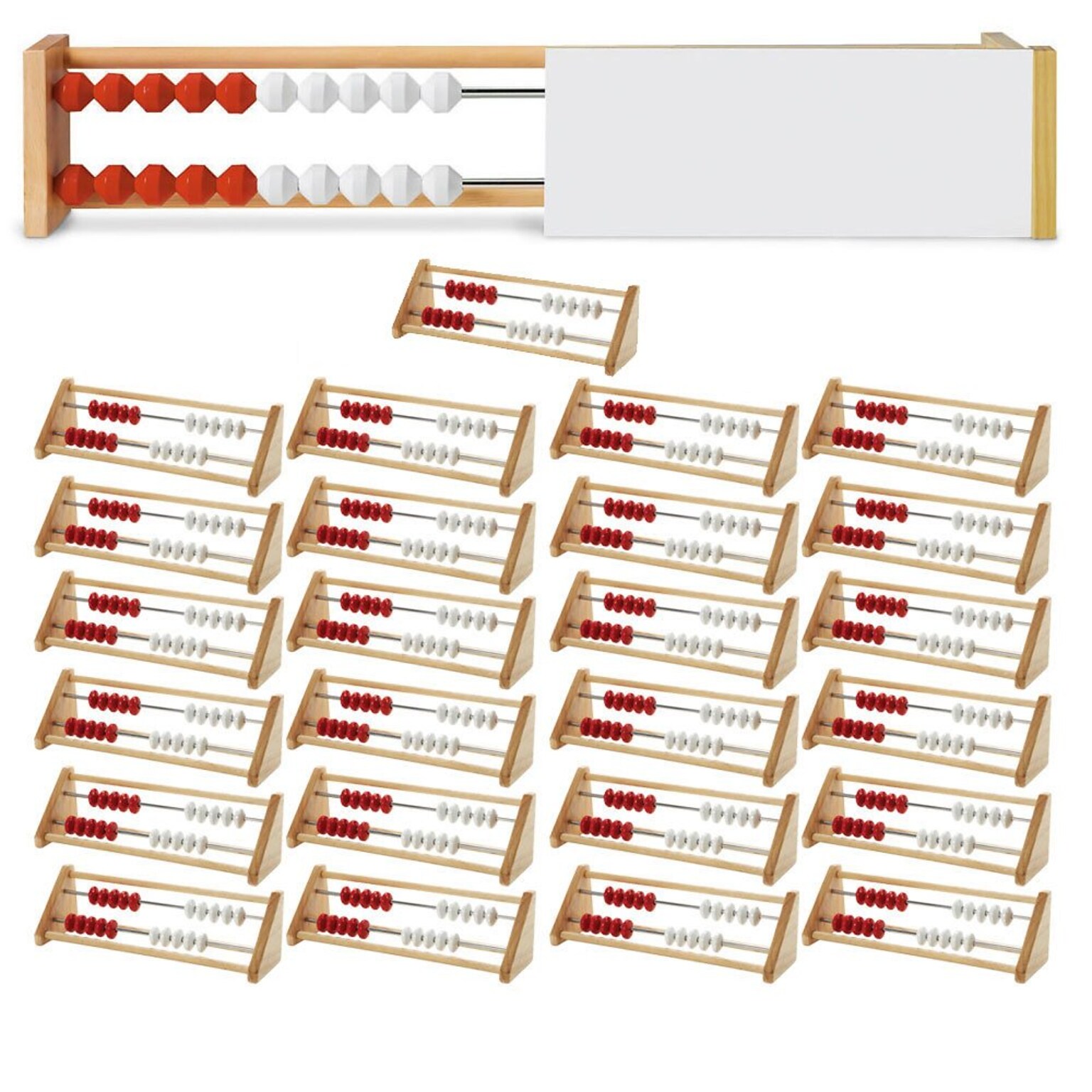 hand2mind Rekenrek 20-Bead Wooden Class Set, 26 Pieces/Set (86232)