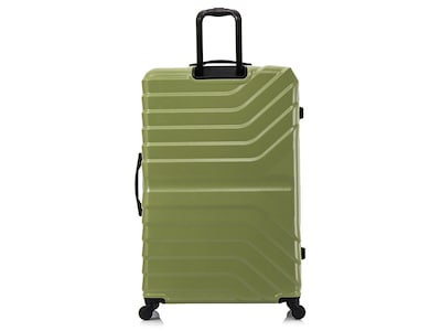 InUSA Aurum 35.66" Hardside Suitcase, 4-Wheeled Spinner, Green (IUAUR00XL-GRN)