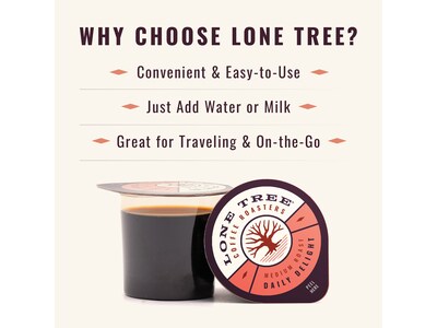Java House Lone Tree Daily Delight Coffee Pods, Medium Roast, 12/Carton (FC900H10)